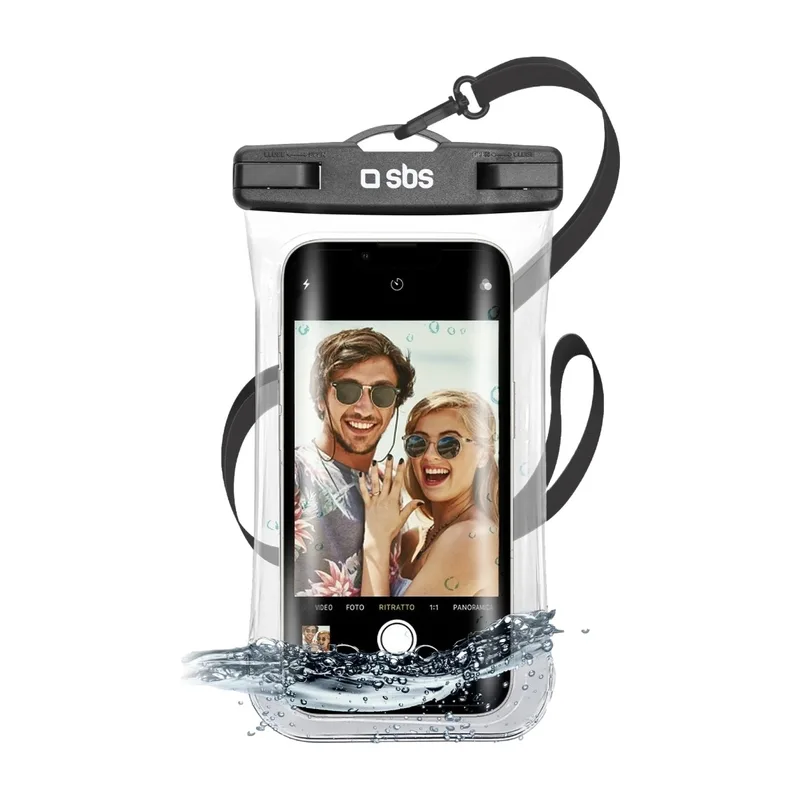 SBS vattentät selfiepåse IPX8 Max 6,8", svart