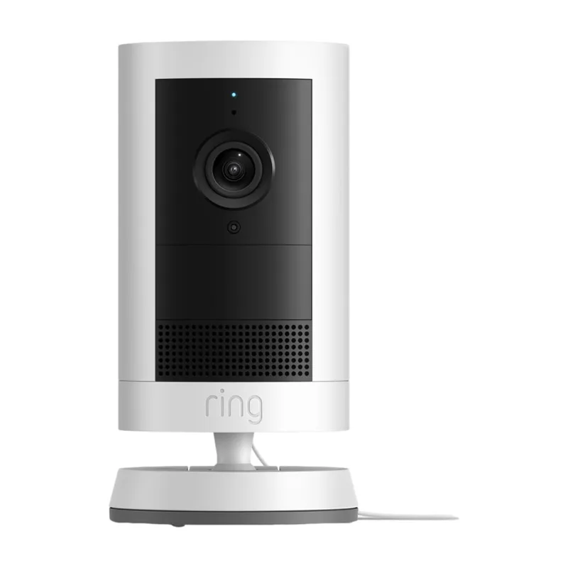 Ring Outdoor Cam Plus Plug-In säkerhetskamera, vit