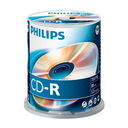 Philips CD-R CR7D5NB00, 700 MB, 100-pack