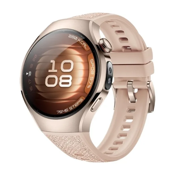 HUAWEI WATCH 5 42 mm smartklocka LTE, rostfritt stål/beige