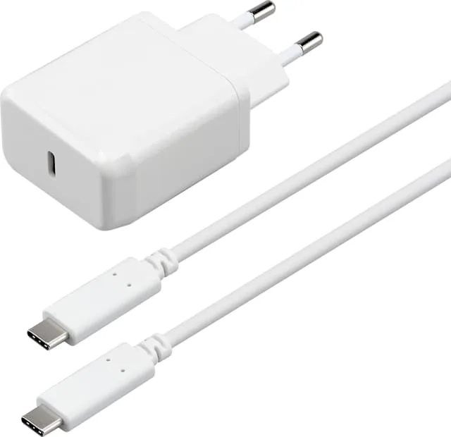 Sandstrøm PD 18W väggladdare med USB-C-kabel 1m