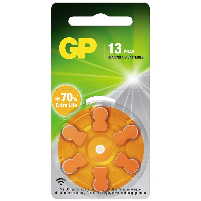 GP Hörapparatsbatteri ZA13/PR48