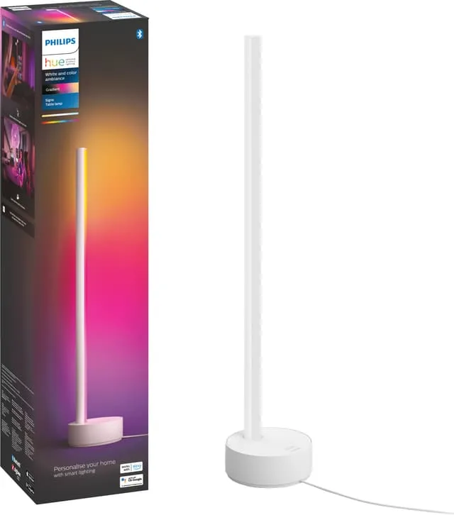 Philips Hue Gradient Signe Bordslampa Wh/Color Vit