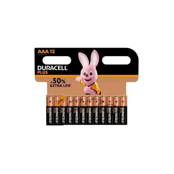 Duracell Plus Extra Life MN2400/LR03 Micro AAA 12-pack