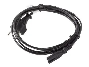 Lanberg - Strömkabel - Europlug (han) till ström IEC 60320 C7
