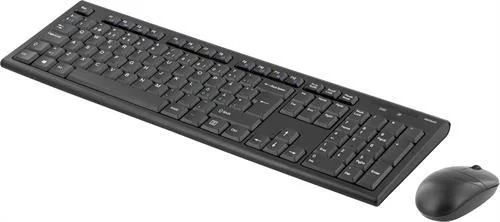 DELTACO TB-114 trådlöst tangentbord och mus, nordisk, svart