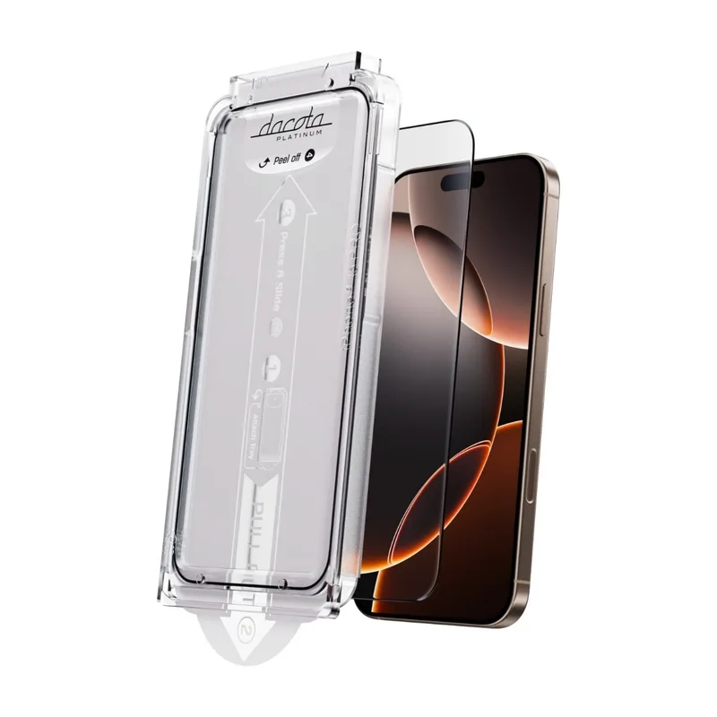 Dacota Platinum iPhone 17 Pro Max skärmskydd med applikator