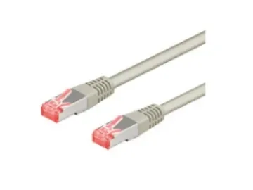 Goobay 92712 CAT 6a patchkabel, Ethernet-kabel, dubbel skärmad, S-FTP upp till 10 000 Mbits, 500 Mhz, halogenfri kopparkabel, RJ-45-kontakt, guldpläte