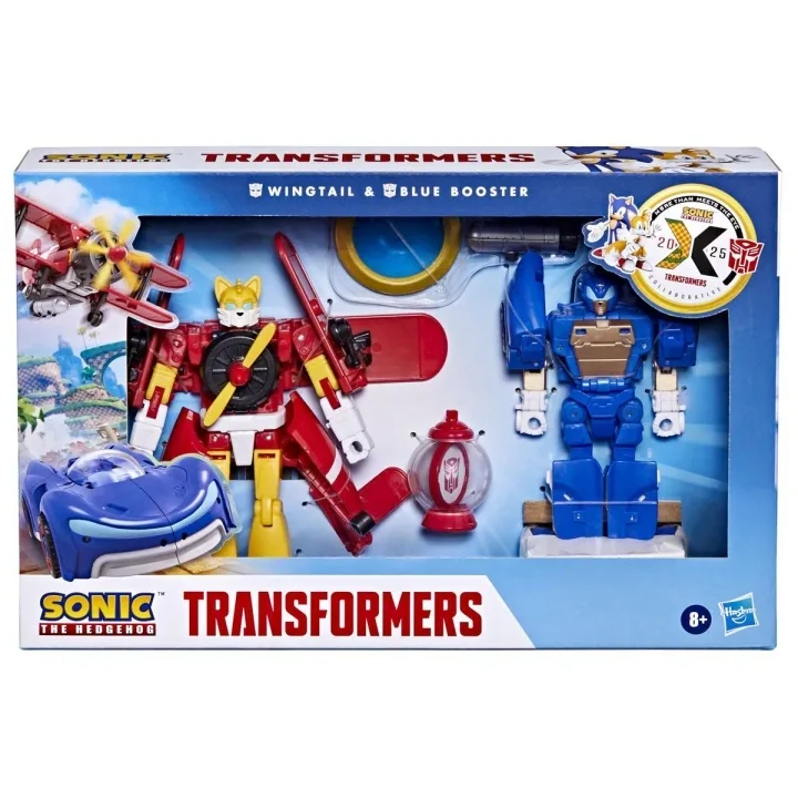 Transformers Collaborative Sonic The Hedgehog, Wingtail & Blue Booster