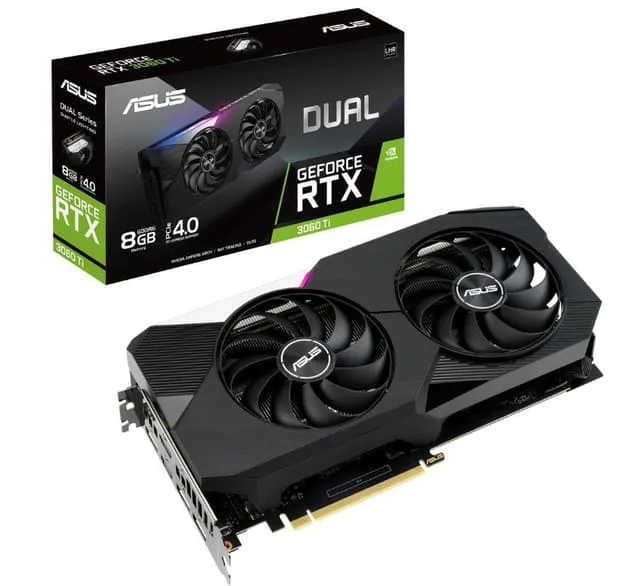 ASUS GeForce RTX 3060 TI 8GB GDDR6 DUAL V2 (LHR)