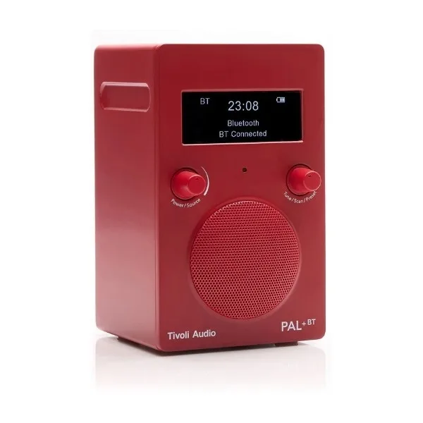 Tivoli Audio PAL+BT DAB+ bärbar radio, röd