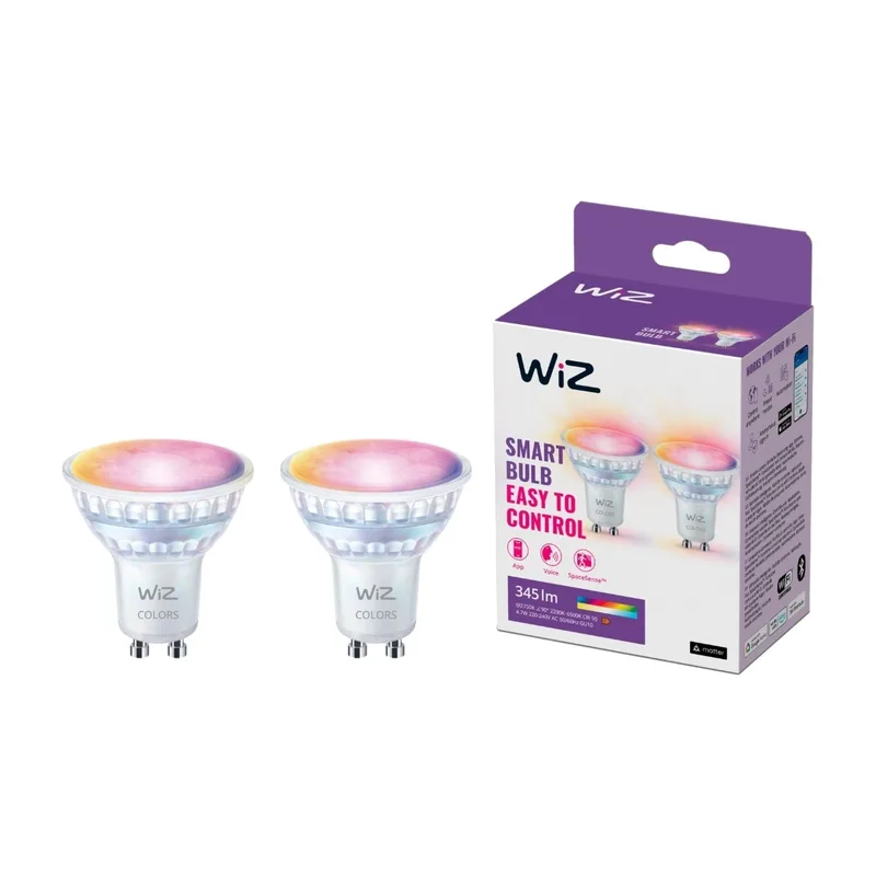 WiZ smartlampa 4.7W PAR16 GU10, 2 st