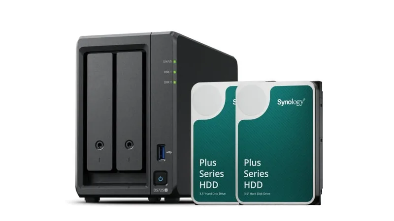Bundle SYNOLOGY DS725+ + 2xHAT3300- 4TB Plus Series