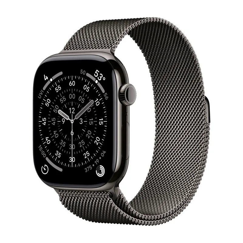 Apple Watch Series 11 GPS + Cellular 46mm skiffer titan, skiffer milanesisk loop