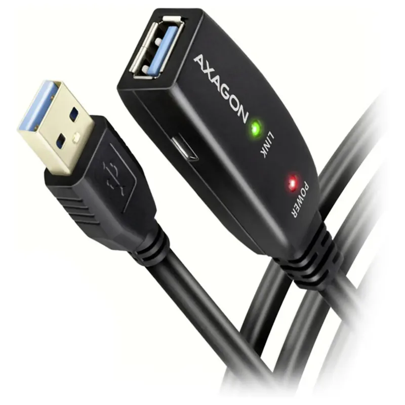 AXAGON ADR-305 aktiv USB 3.0-förlängningskabel A-hane till A-hona, 5 m