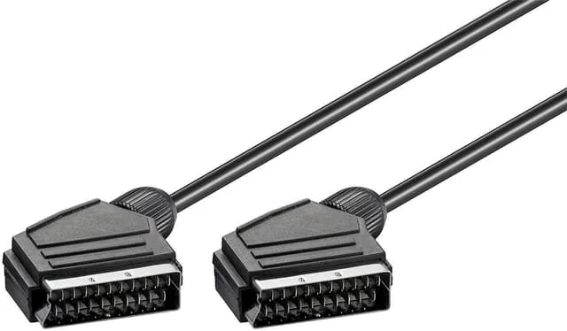 Goobay Scart-anslutningskabel, förnicklad, ø 7 mm