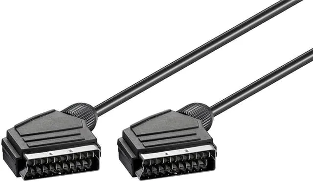 Scart-anslutningskabel, förnicklad, ø mm