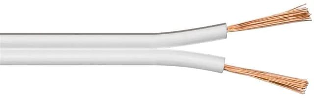 Goobay - Högtalarkabel VIT 2 x 1,5 mm² 25m