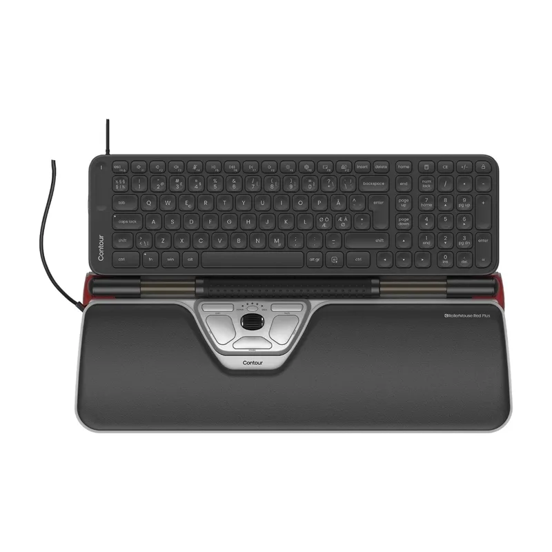 Contour RollerMouse Red Plus och Balance MID-tangentbord