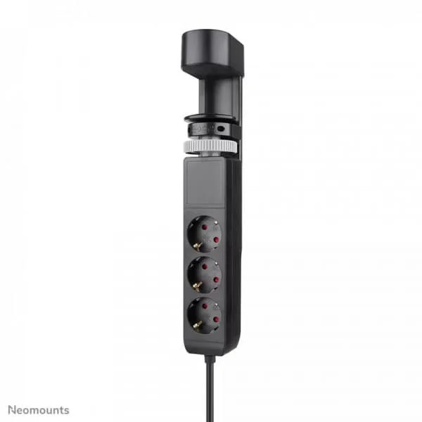 Neomounts DS22-840BL6 grenuttag för skrivbord med USB-portar, svart