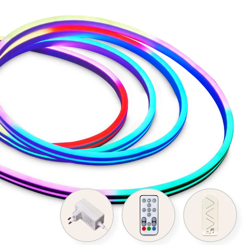 Llitt - Alexandra Ledstrip kit RGBIC Neon IP65 Smart Tuya WiFi 5m​​​ - A12406