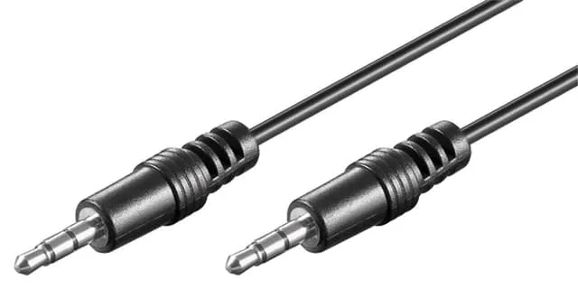 goobay AUX - Ljudkabel - minijack hane till minijack hane - 1.5 m - svart