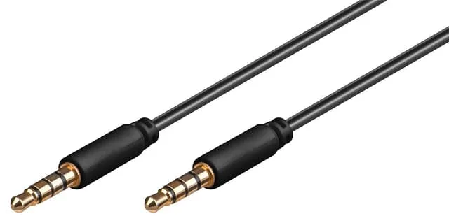 Goobay TRRS 4-polig 3,5 mm hane till 3,5 mm hane hörlurskabel