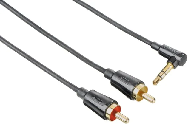 Hama Ljudkabel Coiled 3.5mm - 2x RCA