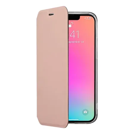 Screenor Clever plånboksfodral med MagSafe, iPhone 16e, rosa