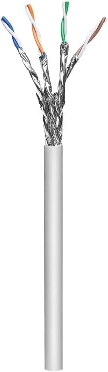 CAT 6A nätverkskabel, S/FTP (PiMF), grå
