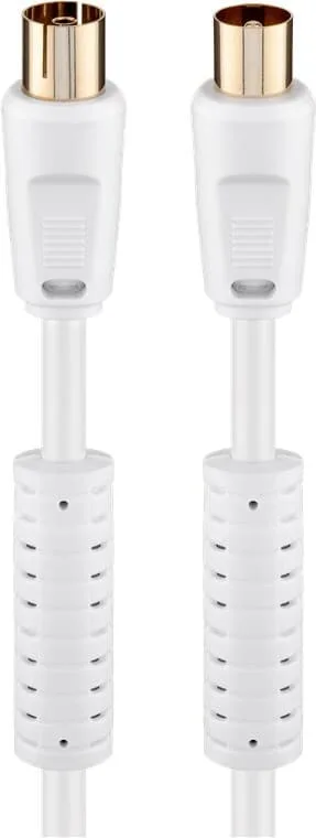 Goobay antennkabel med ferrit (80 dB), dubbelskärmad