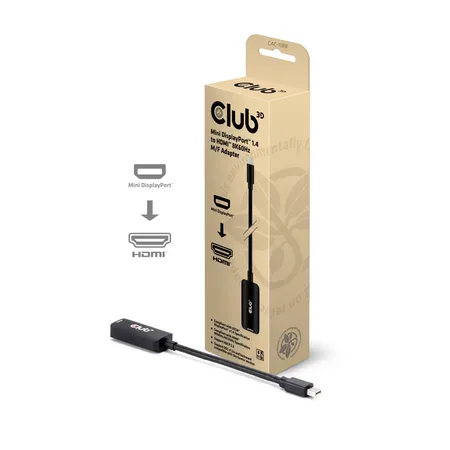 Club 3D CAC-1188 Mini DisplayPort till HDMI-adapterkabel, 0,09 m
