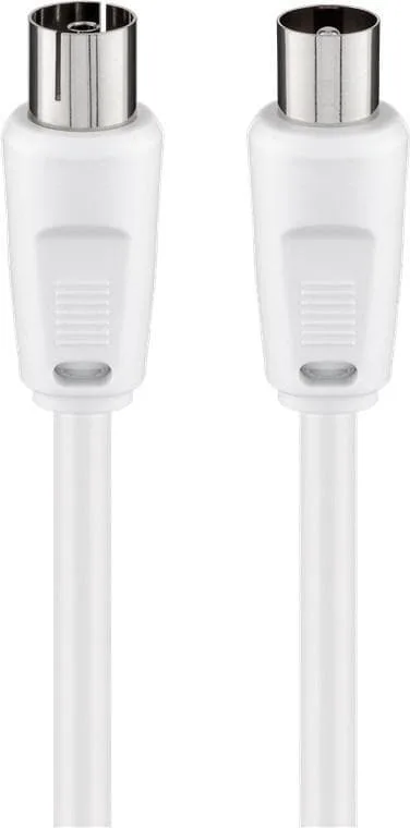 Goobay 11511 koaxial kabel 2,5 m Koaksial Hvid