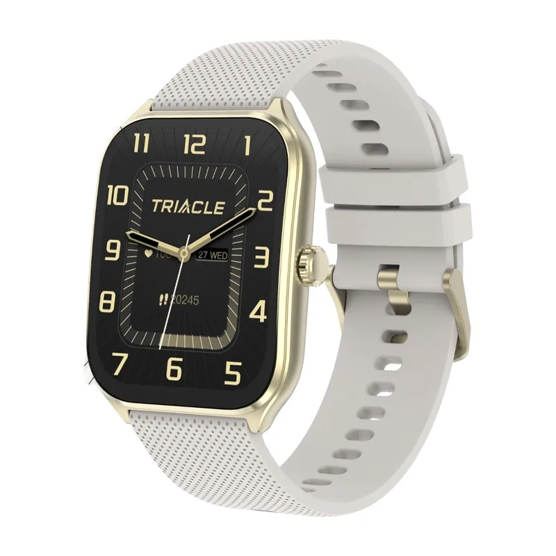 Triacle Arena Three 46 mm smartwatch, guld/vit