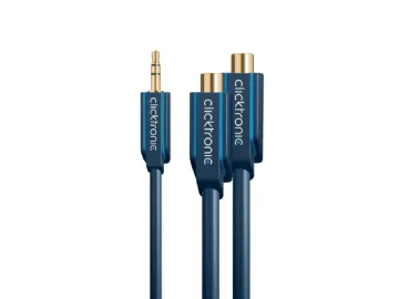 ClickTronic 3,5 mm AUX till RCA-adapterkabel