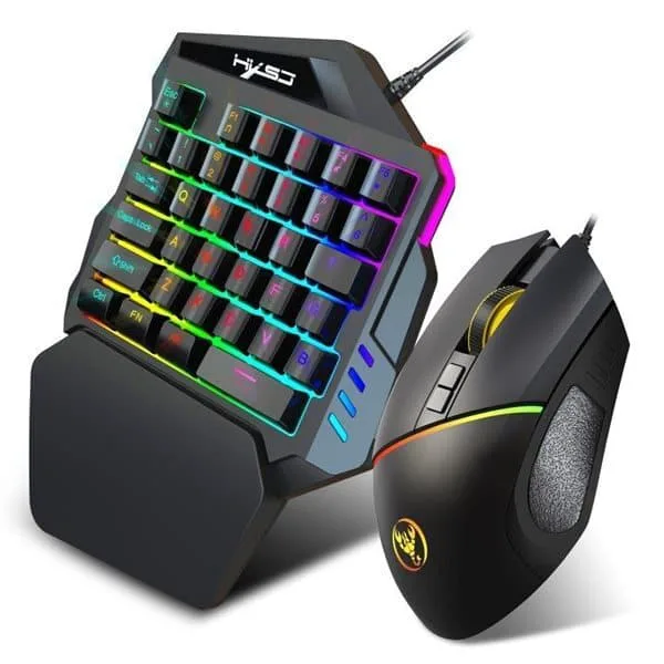 HXSJ V100 + A876 Tangentbord och mus för gaming