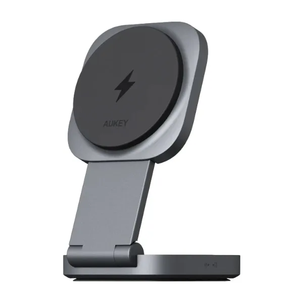 Aukey LC-MC211P MagFusion L Plus 2-i-1 trådlös laddare 25 W