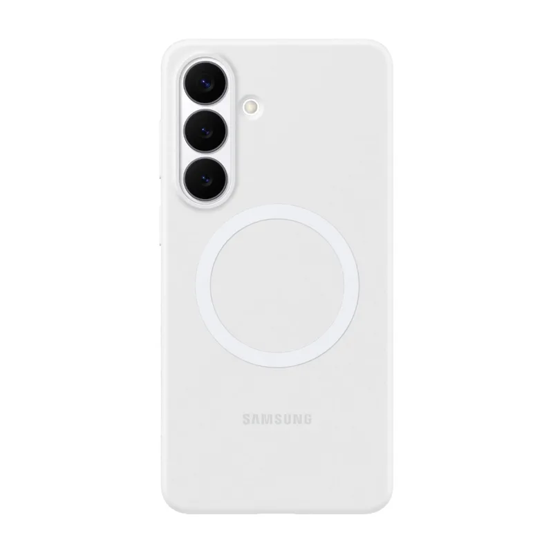 Samsung Galaxy S26+ silikon Magnet-skal, vit