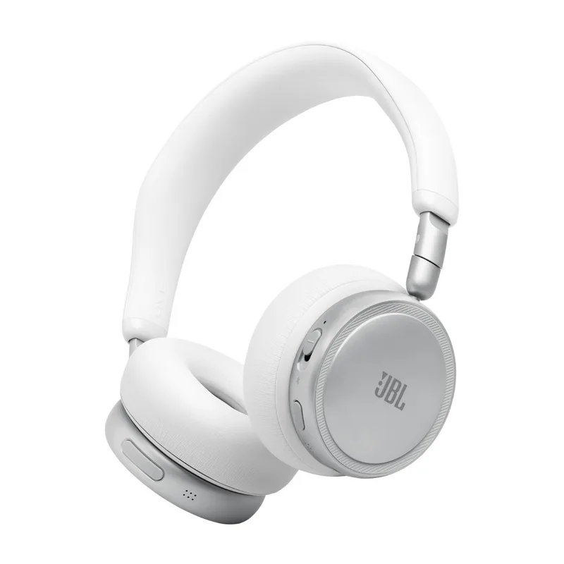 JBL Live 680NC trådlösa on-ear ANC-hörlurar, vit