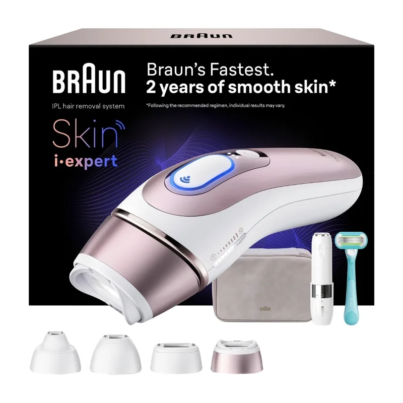 Braun Smart IPL Skin i·expert hårborttagare ljus PL7432 (vit/brons)