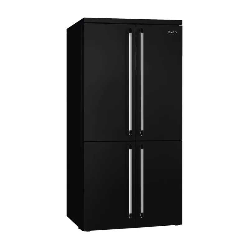 Smeg French Door Kombiskåp FQ960BL6 (svart)