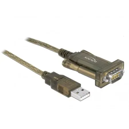 Delock adapter USB 2.0 Type-A till seriell DB9 RS-232, 2 m