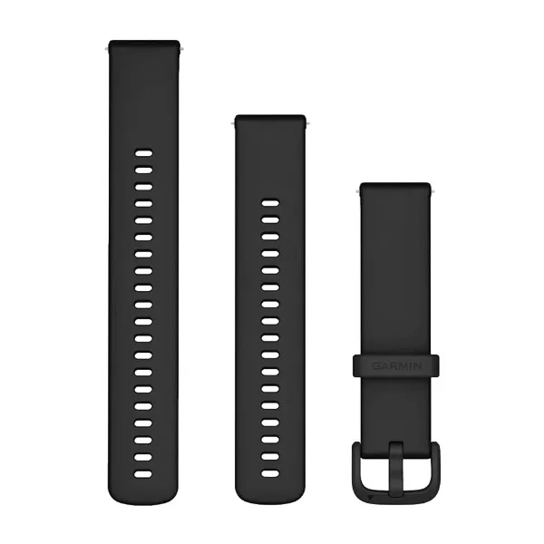 Garmin Quick Release 20 mm silikonarmband, svart
