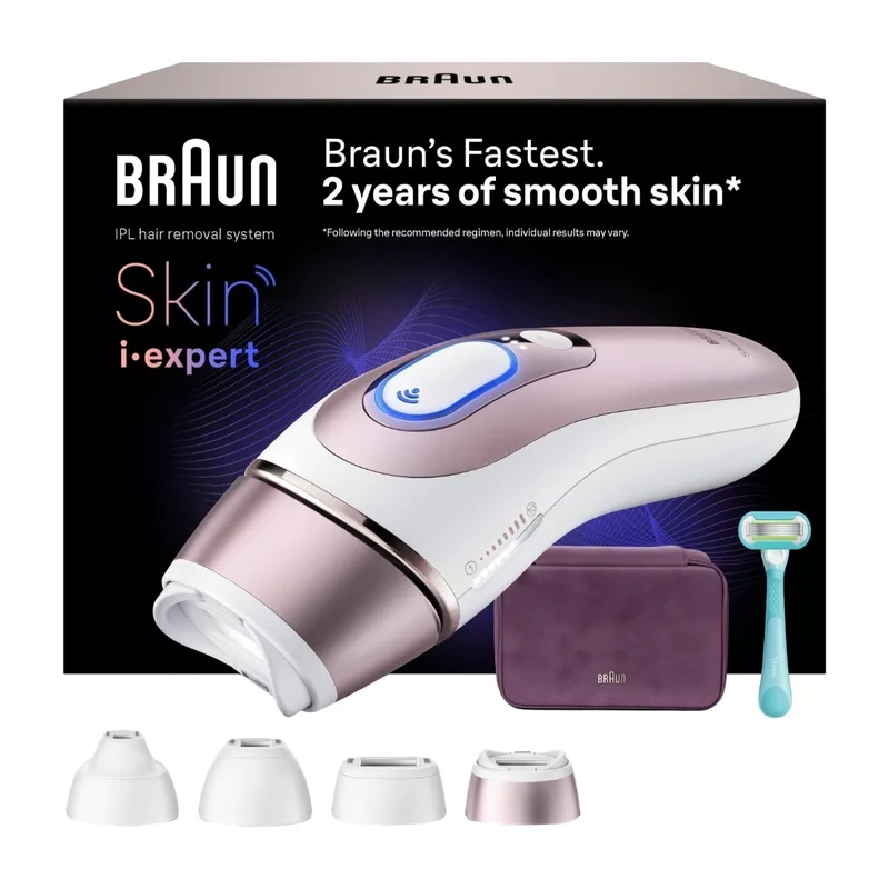 Braun Smart IPL Skin i·expert hårborttagare med ljus PL7431 (vit/brons)