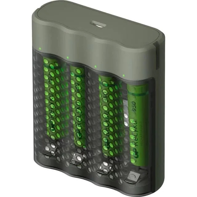 GP Batteries M451/100AAAHCE-2WB4 batteriladdare med 4 AAA-batterier 950 mAh