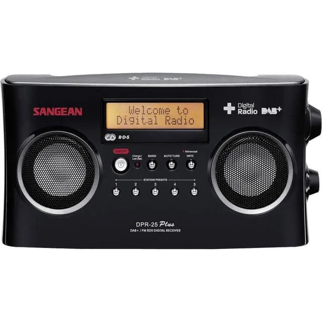 Sangean DPR-25+ Väskradio DAB+, FM AUX