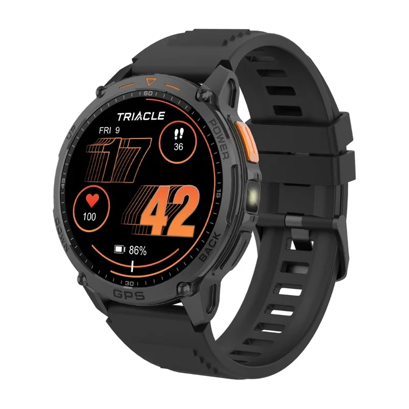 Triacle Rival Two sportklocka, svart
