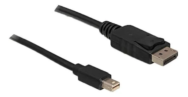 DeLOCK Cable Mini Displayport 1.2 male to Displayport male, black