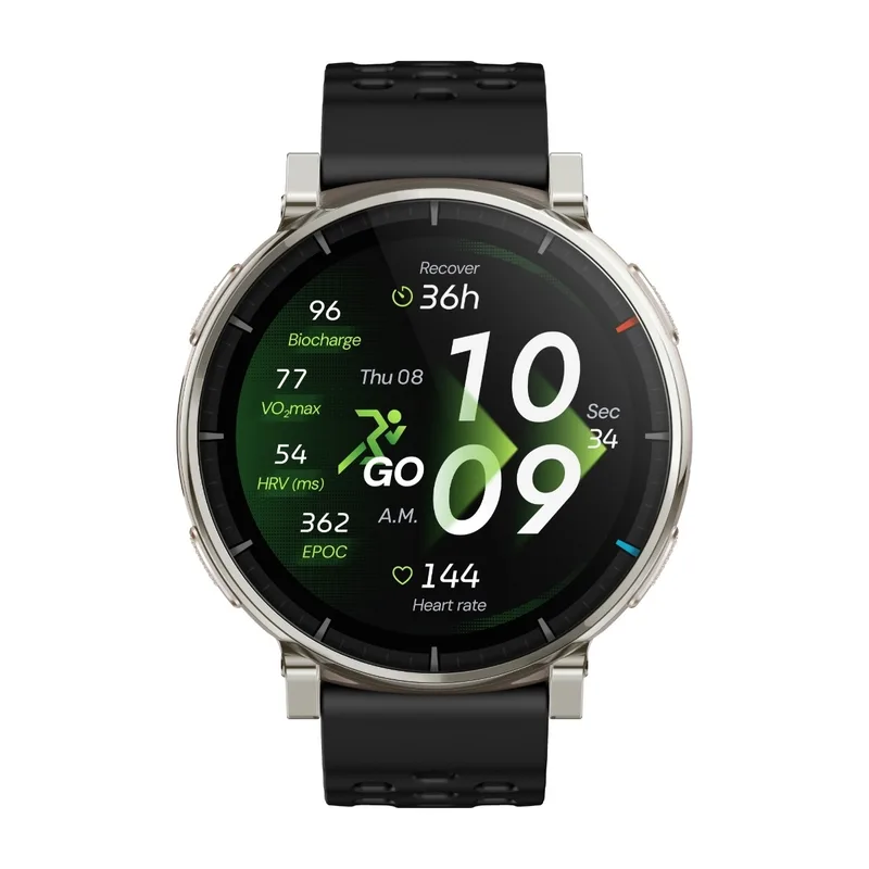 Amazfit Active 3 1,32" smartwatch, svart