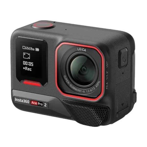 Insta360 Ace Pro 2 actionkamera, svart, med extra batteri